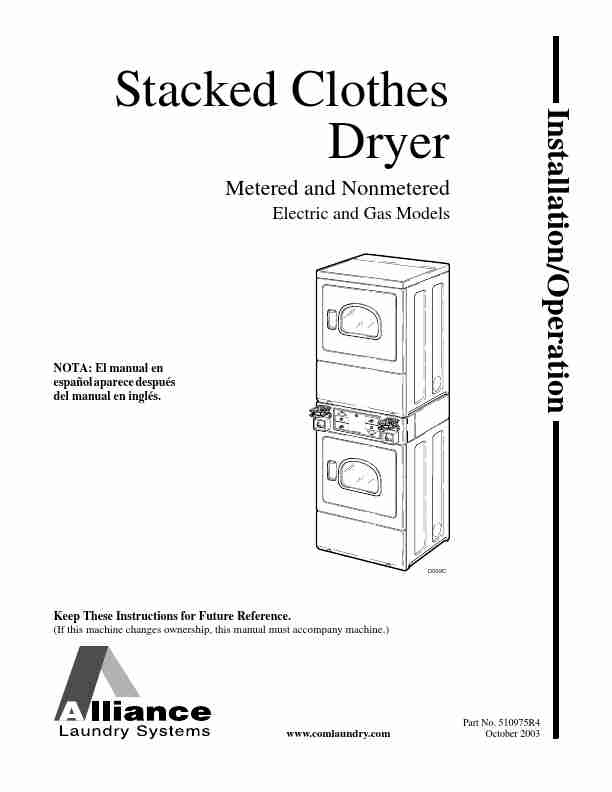 Alliance Laundry Systems WasherDryer Stacked Clothes Dryer-page_pdf